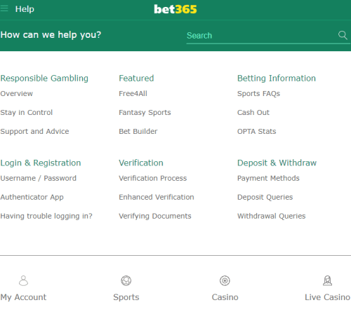 Bet365 Customer Care