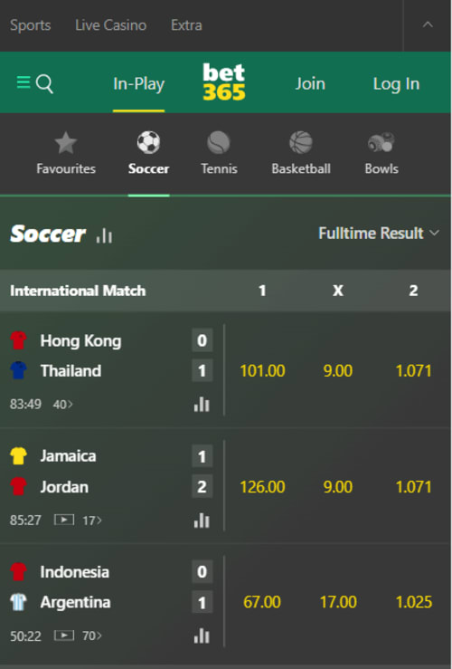 Bet365 Sports betting