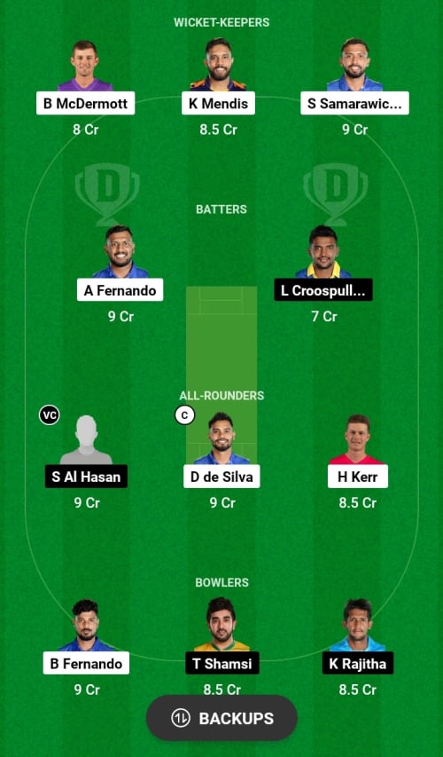 DHG vs GGD Dream11 Prediction - OCB Team Prediction