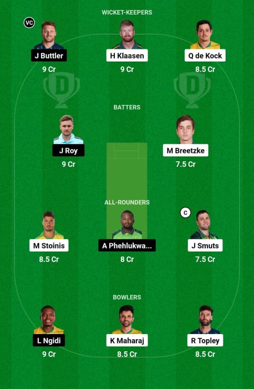 DSG vs PR Dream11 Prediction - OCB Team Prediction