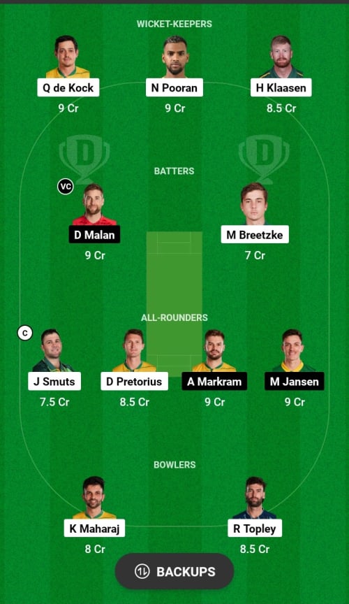 DSG vs SEC Dream11 Prediction - OCB Team Prediction