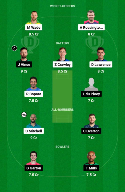 LOS vs SOB Dream11 Prediction - OCB Team Prediction