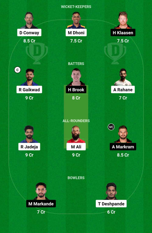 CSK vs SRH Dream11 Prediction - OCB Team Prediction