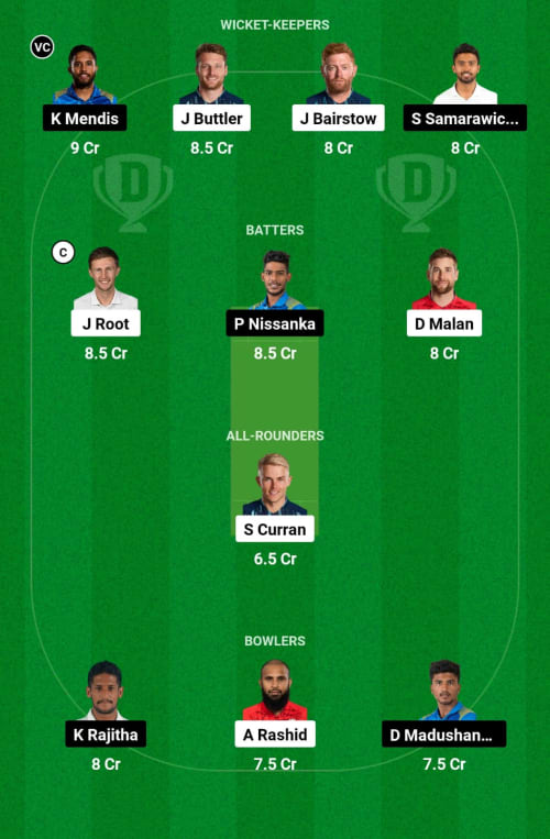 ENG vs SL Dream11 Prediction - OCB Team Prediction