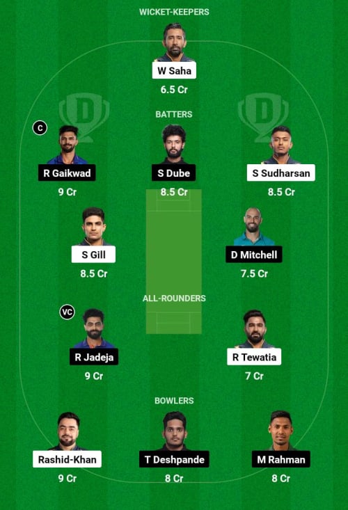 GT vs CSK Dream11 Prediction - OCB Team Prediction