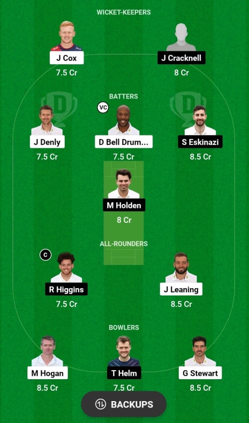 KENT vs MID Dream11 Prediction - OCB Team Prediction