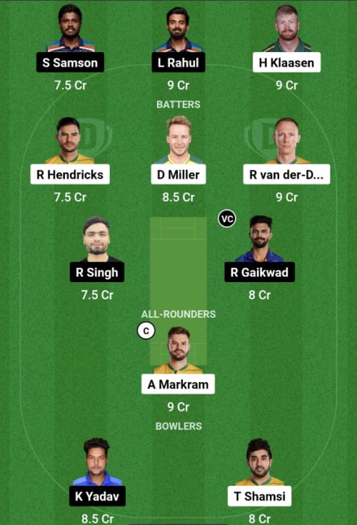 RSA vs IND Dream11 Prediction - OCB Team Prediction