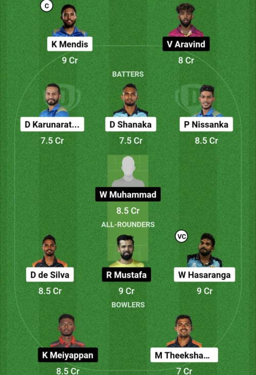 SL vs UAE Dream11 Prediction - OCB Team Prediction