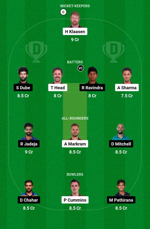 SRH vs CSK Dream11 Prediction - OCB Team Prediction