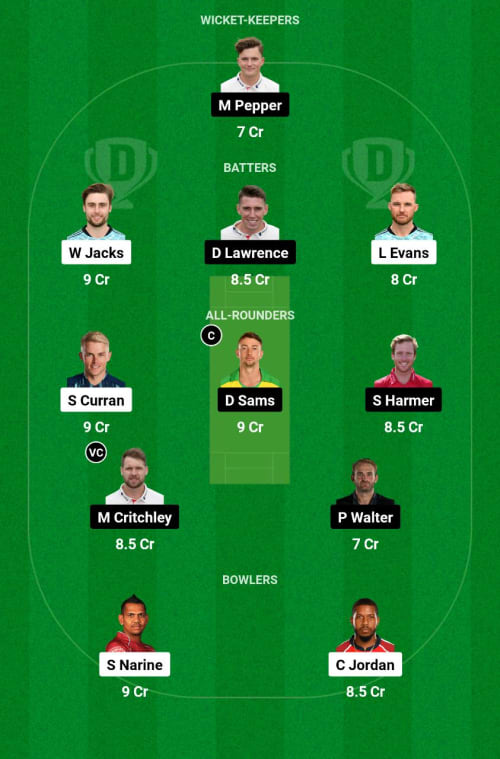 SUR vs ESS Dream11 Prediction - OCB Team Prediction