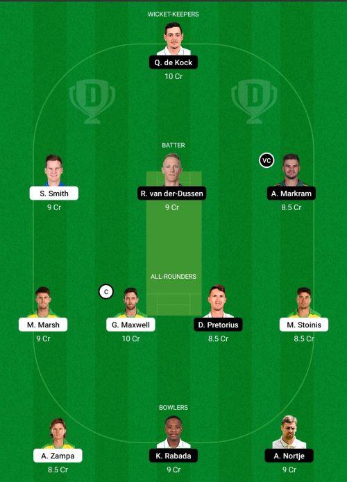 AUS vs RSA Dream11 Prediction - OCB Team Prediction