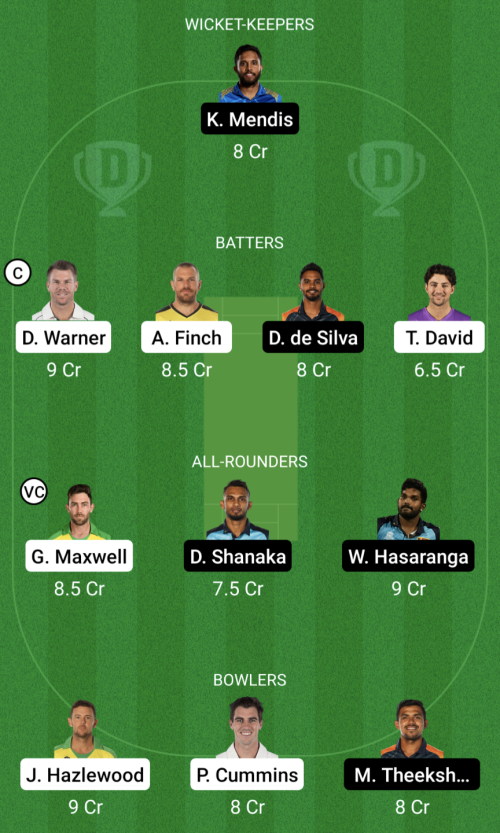 AUS vs SL Dream11 Prediction - OCB Team Prediction