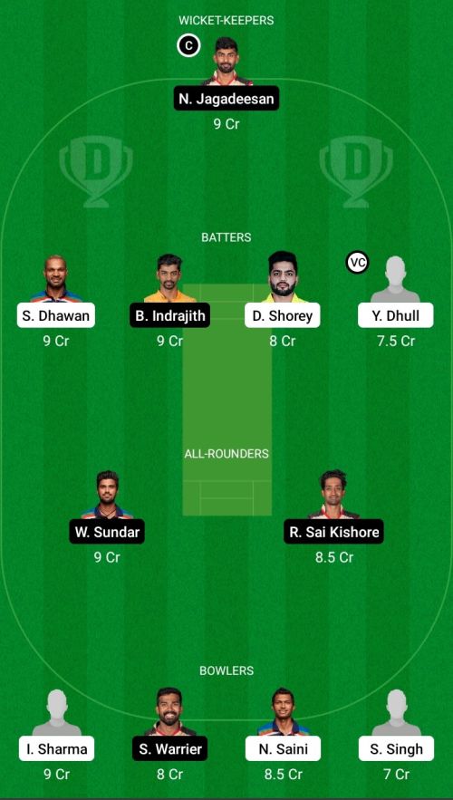 DLI vs TND Dream11 Prediction - OCB Team Prediction