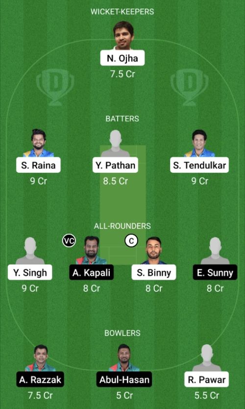 INDL vs BANL Dream11 Prediction - OCB Team Prediction