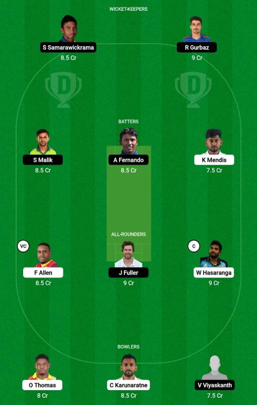 KDW vs JSK Dream11 Prediction - OCB Team Prediction