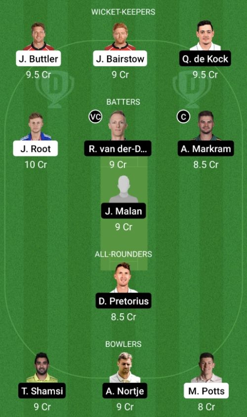 ENG vs RSA Dream11 Prediction - OCB Team Prediction