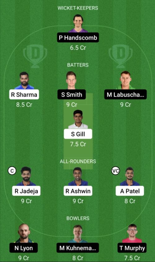 IND vs AUS Dream11 Prediction - OCB Team Prediction