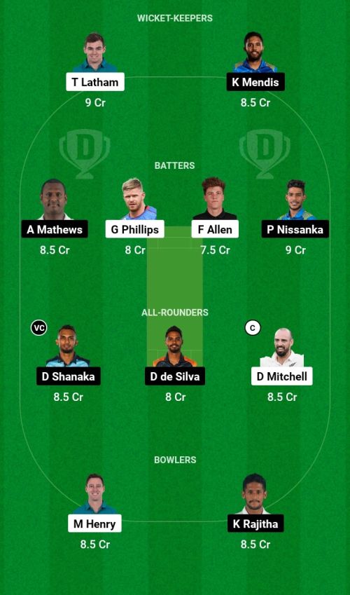 NZ vs SL Dream11 Prediction - OCB Team Prediction