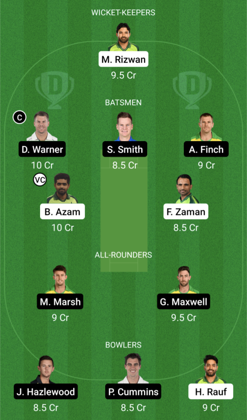 PAK vs AUS Dream11 Prediction - OCB Team Prediction