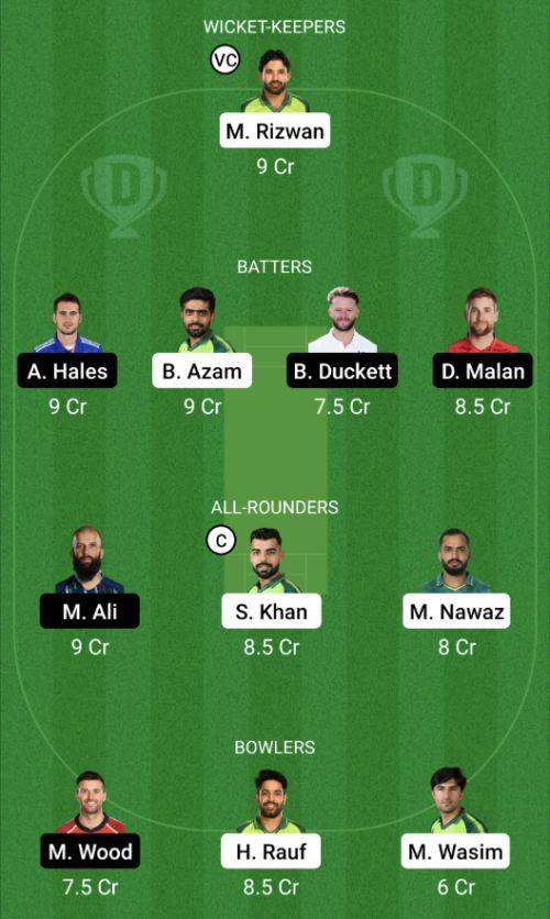 PAK vs ENG Dream11 Prediction - OCB Team Prediction