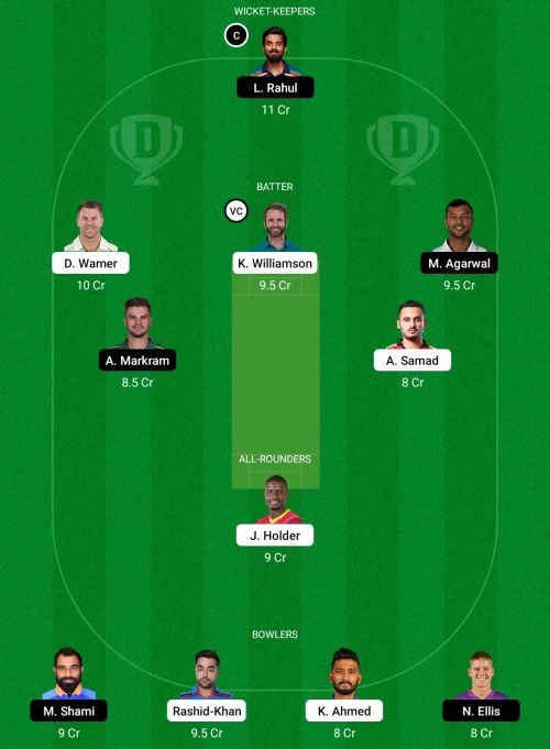 SRH vs PBKS Dream11 Prediction - OCB Team Prediction