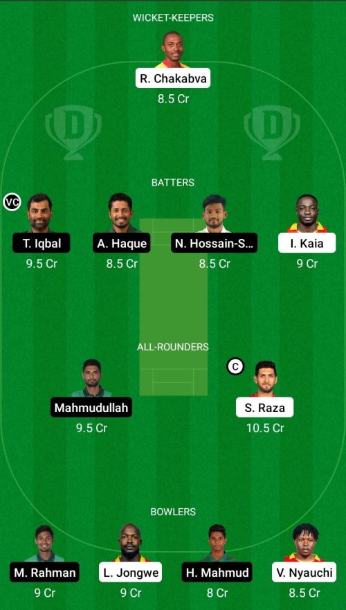 ZIM vs BAN Dream11 Prediction - OCB Team Prediction