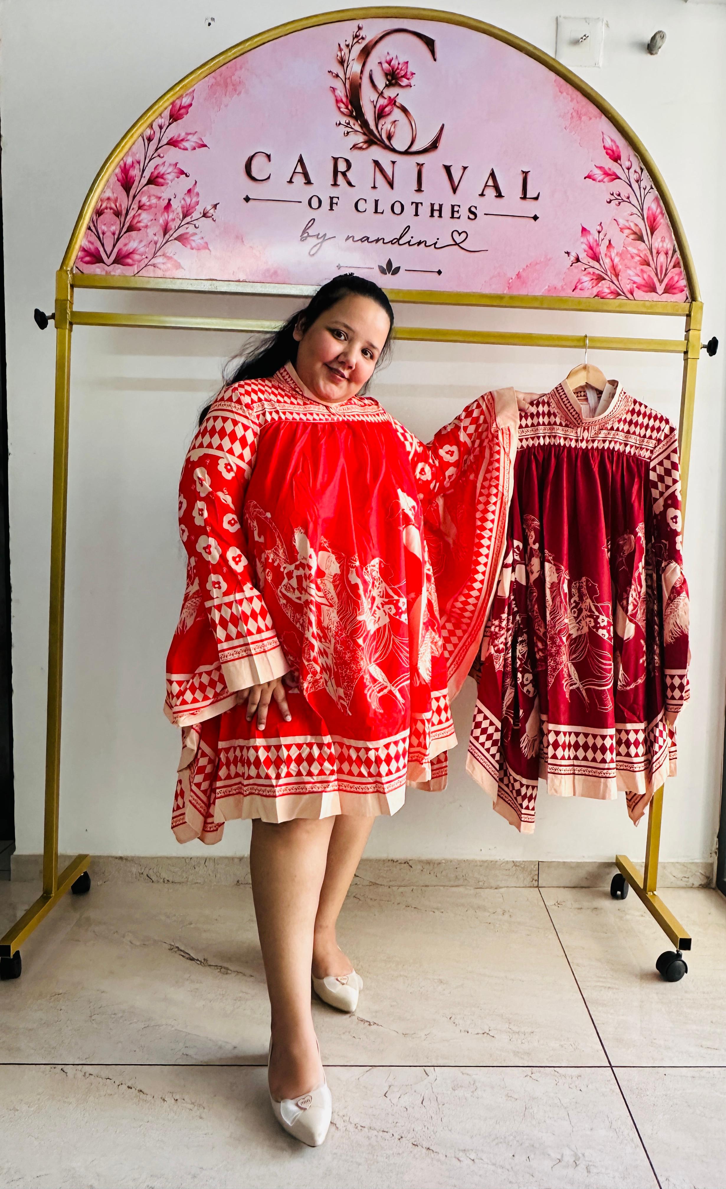 Orange Blossom Kaftan Dress