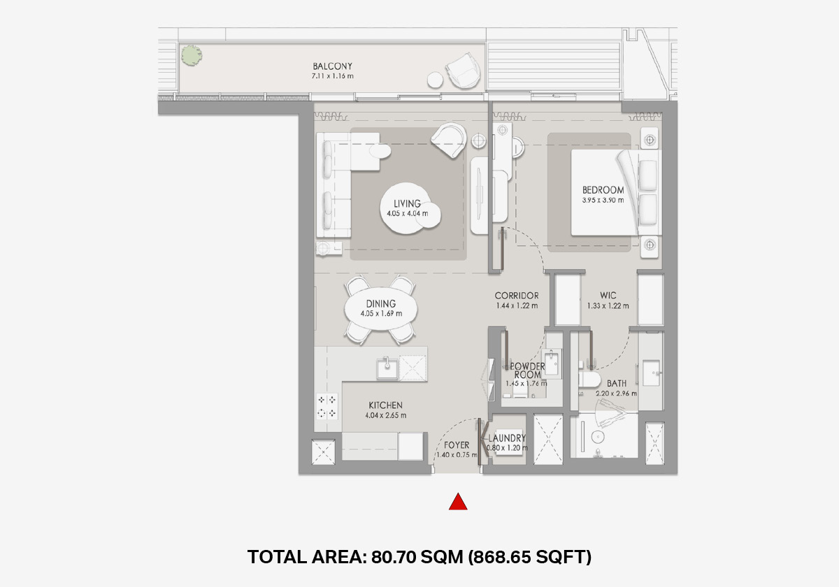 1 Bedroom Residence — City Walk Crestlane