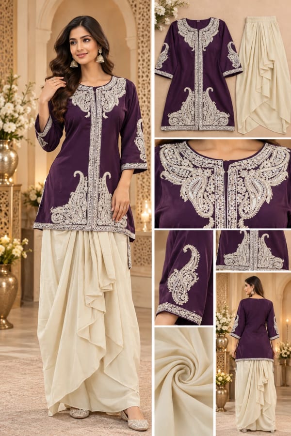 DHOTI STYLE — INDO WESTERN