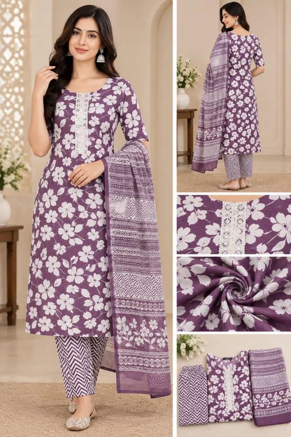 cotton suit — Straight