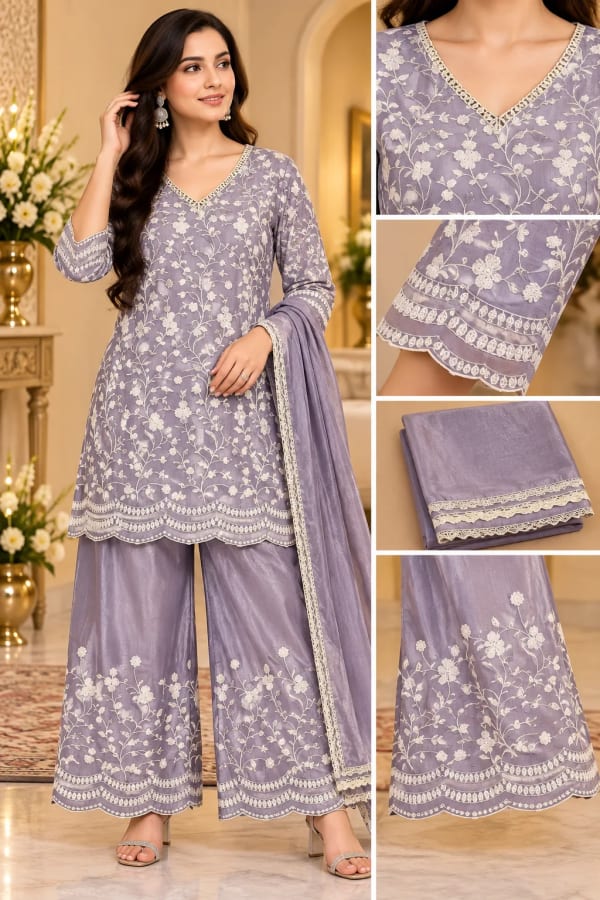 chinnon silk — Salwar Suit