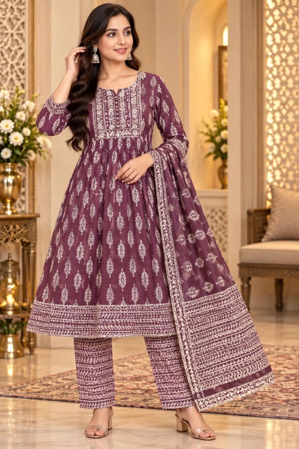 cotton anarkali special — Anarkali