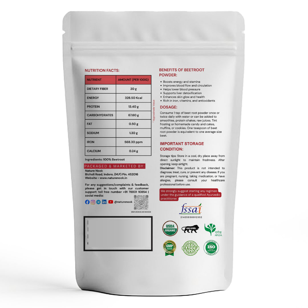 Organic Beetroot Powder (100g) thumbnail 2