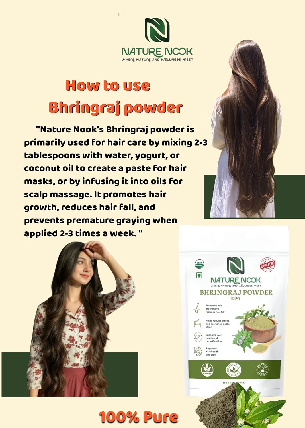 Bhringraj Powder (100g) thumbnail 3
