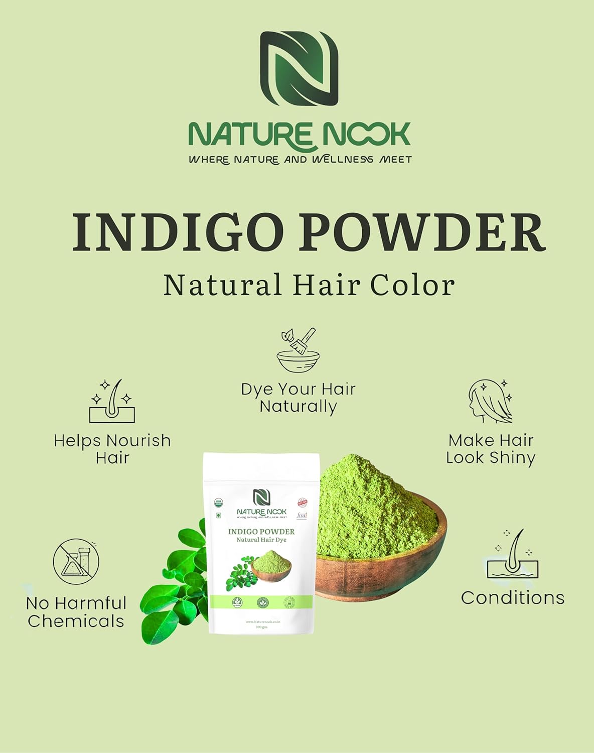 Organic Indigo Powder (100g) thumbnail 2