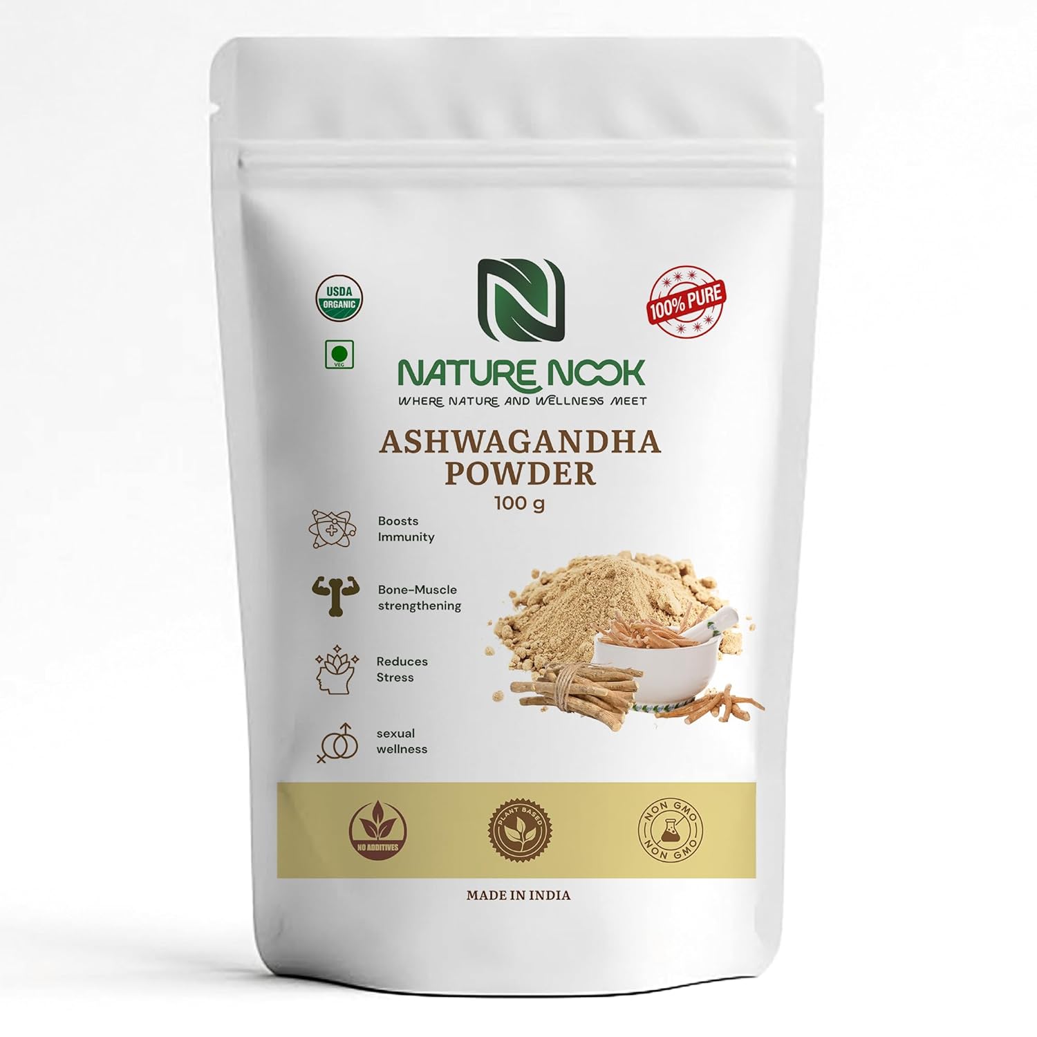 Organic Ashwagandha Powder (100g)