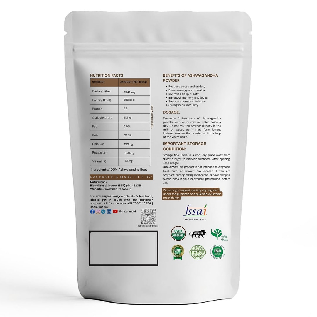 Organic Ashwagandha Powder (250g) thumbnail 2