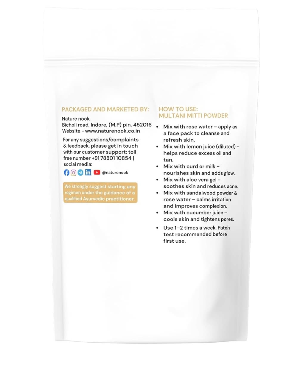 Organic Multani Mitti Powder (200g) thumbnail 2
