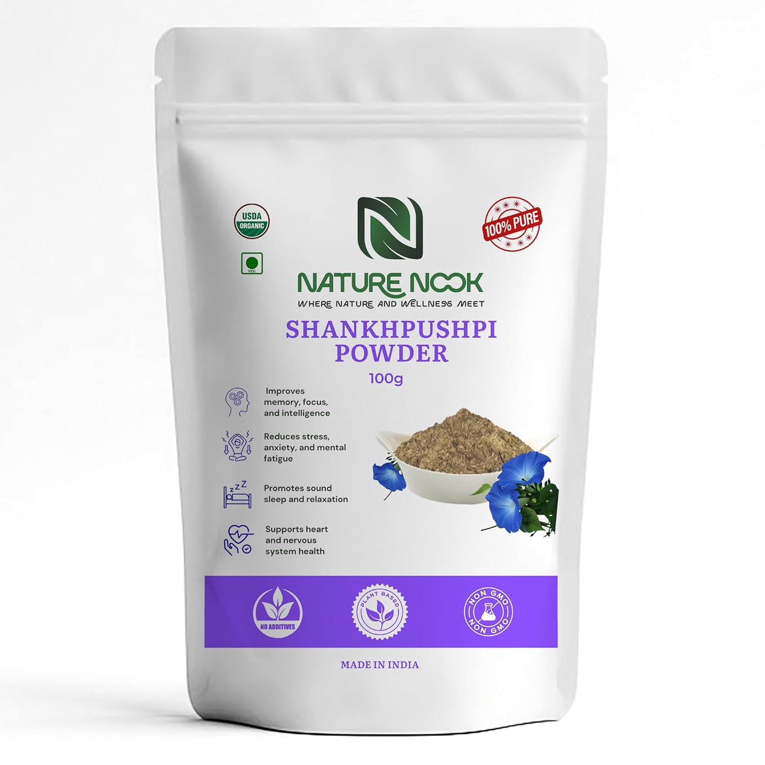 Organic Shankhpushpi Powder (100g)
