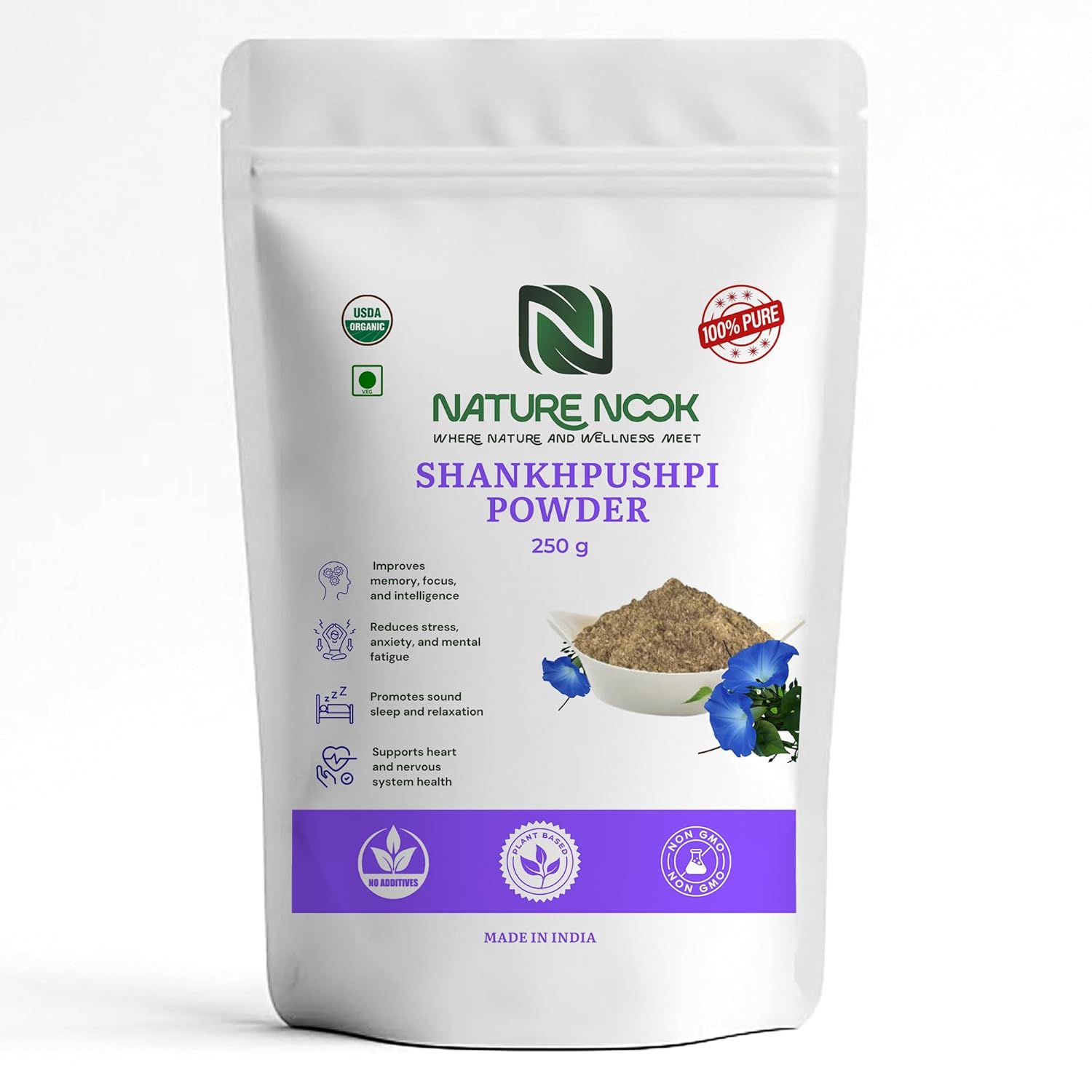 Organic Shankhpushpi Powder (250g)