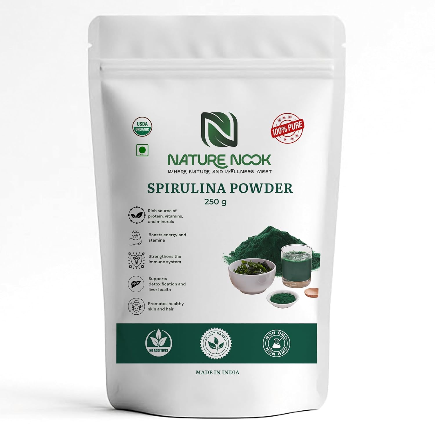 Organic Spirulina Powder (250g)