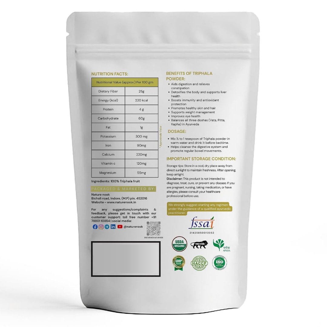 Organic Triphala Powder (250g) thumbnail 2