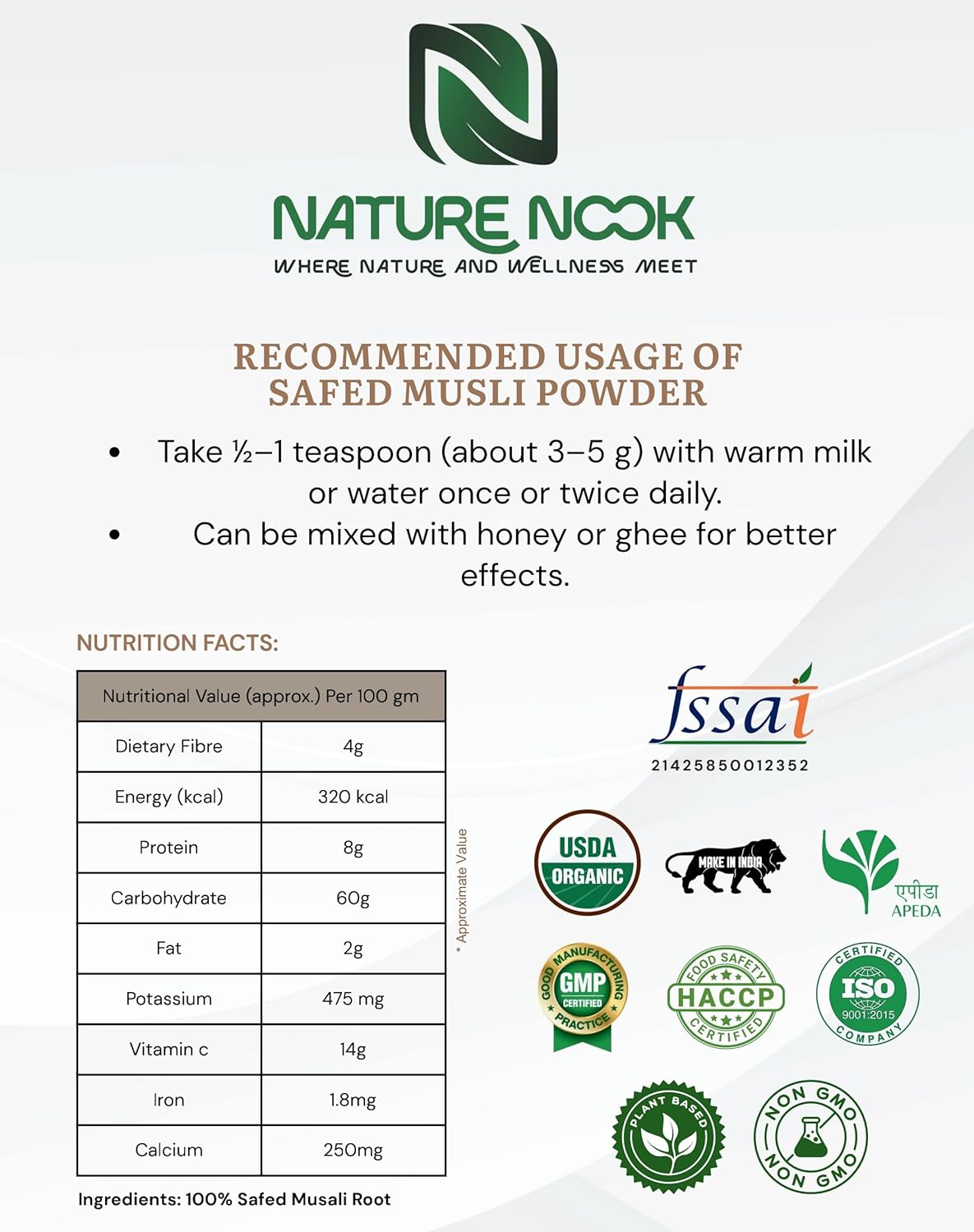 Safed Musli Powder (250g) thumbnail 3
