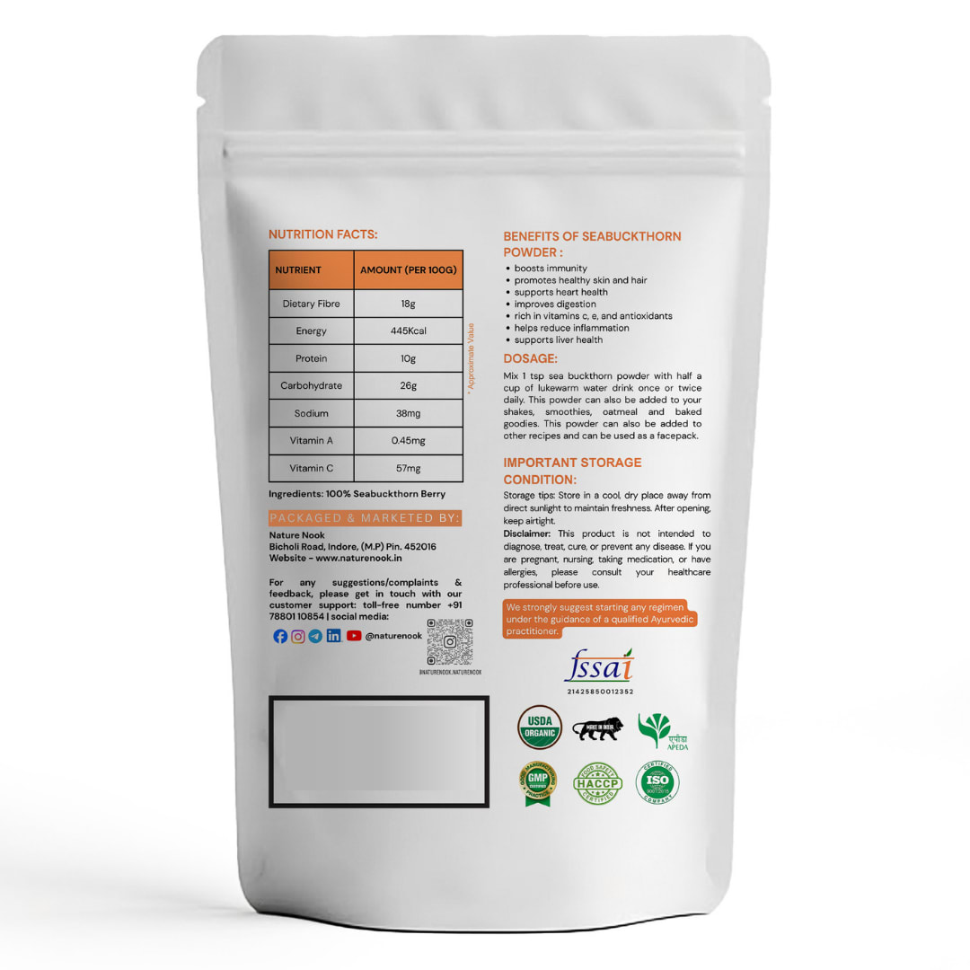 Himalayan Sea Buckthorn Powder (250g) thumbnail 2