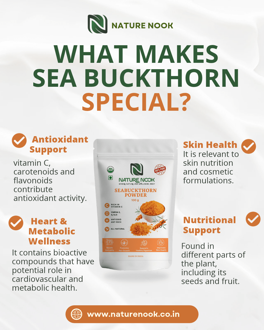 Himalayan Sea Buckthorn Powder (250g) thumbnail 3