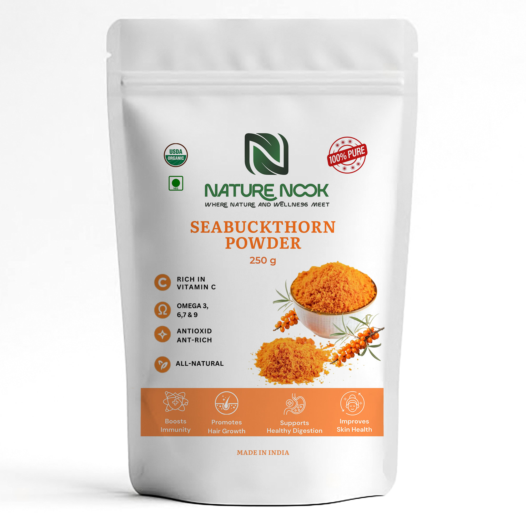 Himalayan Sea Buckthorn Powder (250g)