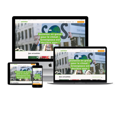 Le nouveau site web de Greenpeace