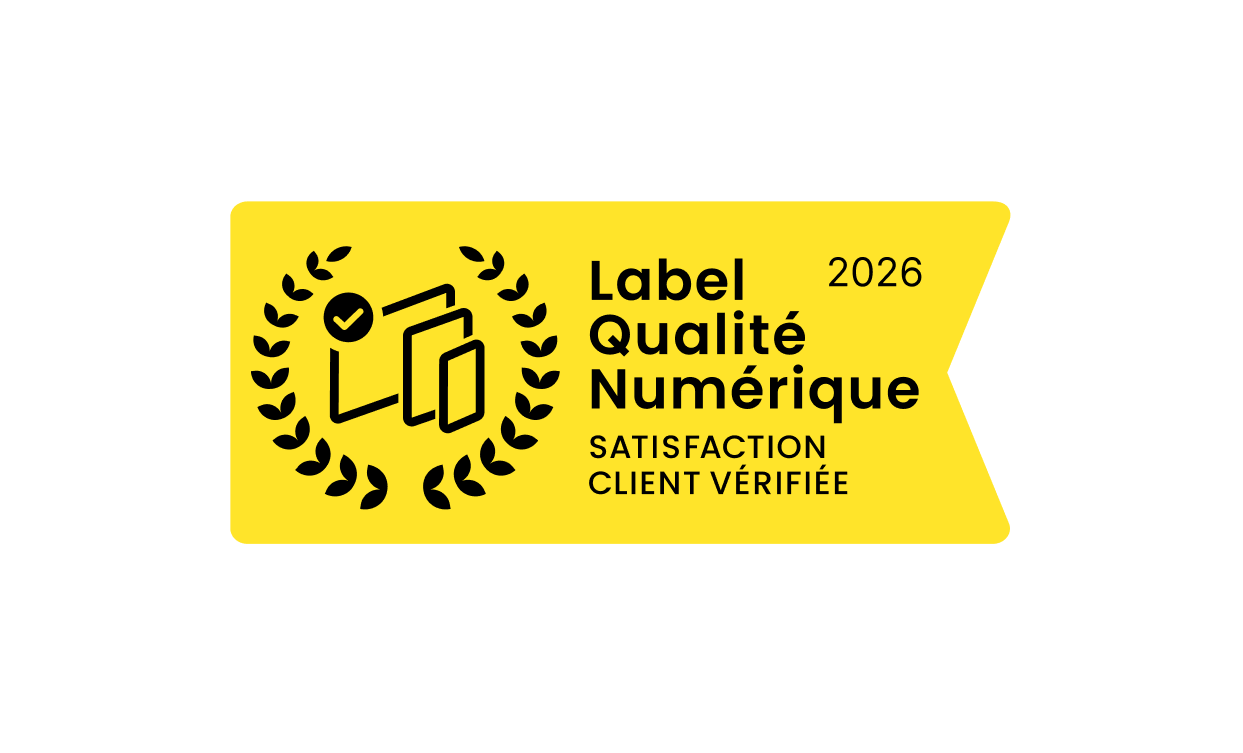 Logo du Label Qualité Numérique 2026 : Satisfaction client vérifiée