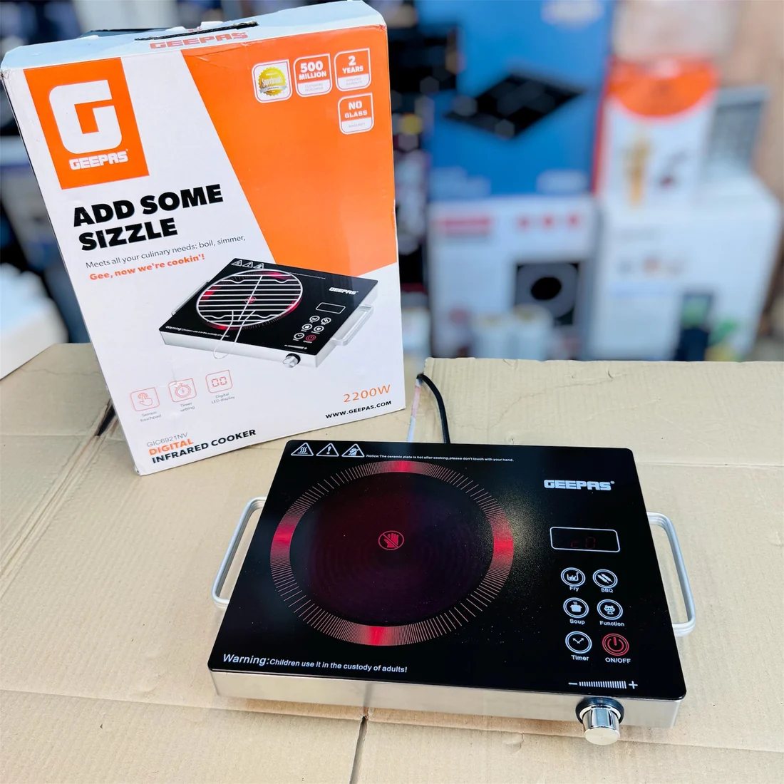 Geepas GIC6921NV Digital Infrared Hot Plate