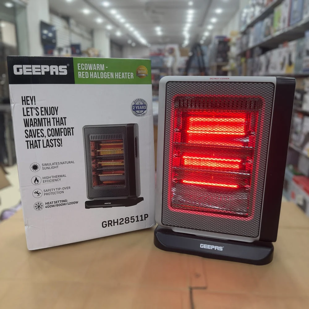 Geepas Red Halogen Heater GRH 28511